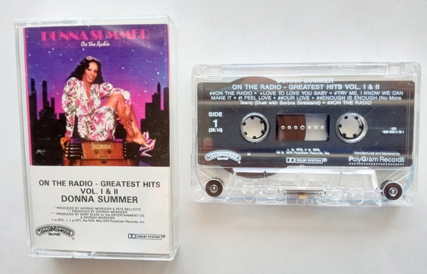 DONNA SUMMER - "On The Radio: Greatest Hits Vol. 1 & 2" [Double-Play Cassette Tape] [Digitally Remastered] (1979/1994) - Mint