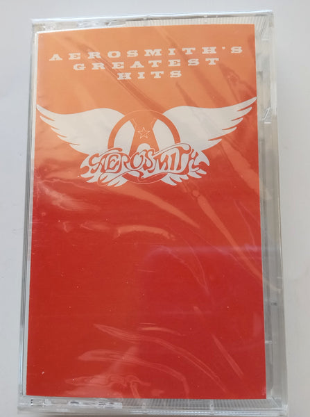 AEROSMITH (Steven Tyler) - "Greatest Hits" - Cassette Tape (1980/1990) [Digitally Remastered] - <b style="color: purple;">SEALED</b>