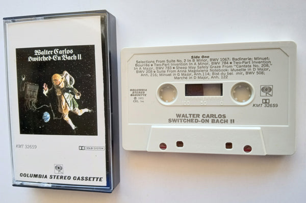 WALTER CARLOS  - "Switched-On Bach II" - Cassette Tape (1973) [Rare!] - Mint