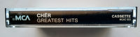 CHER - "Greatest Hits" - Cassette Tape  (1974/1992) [Digitally Remastered] - Mint